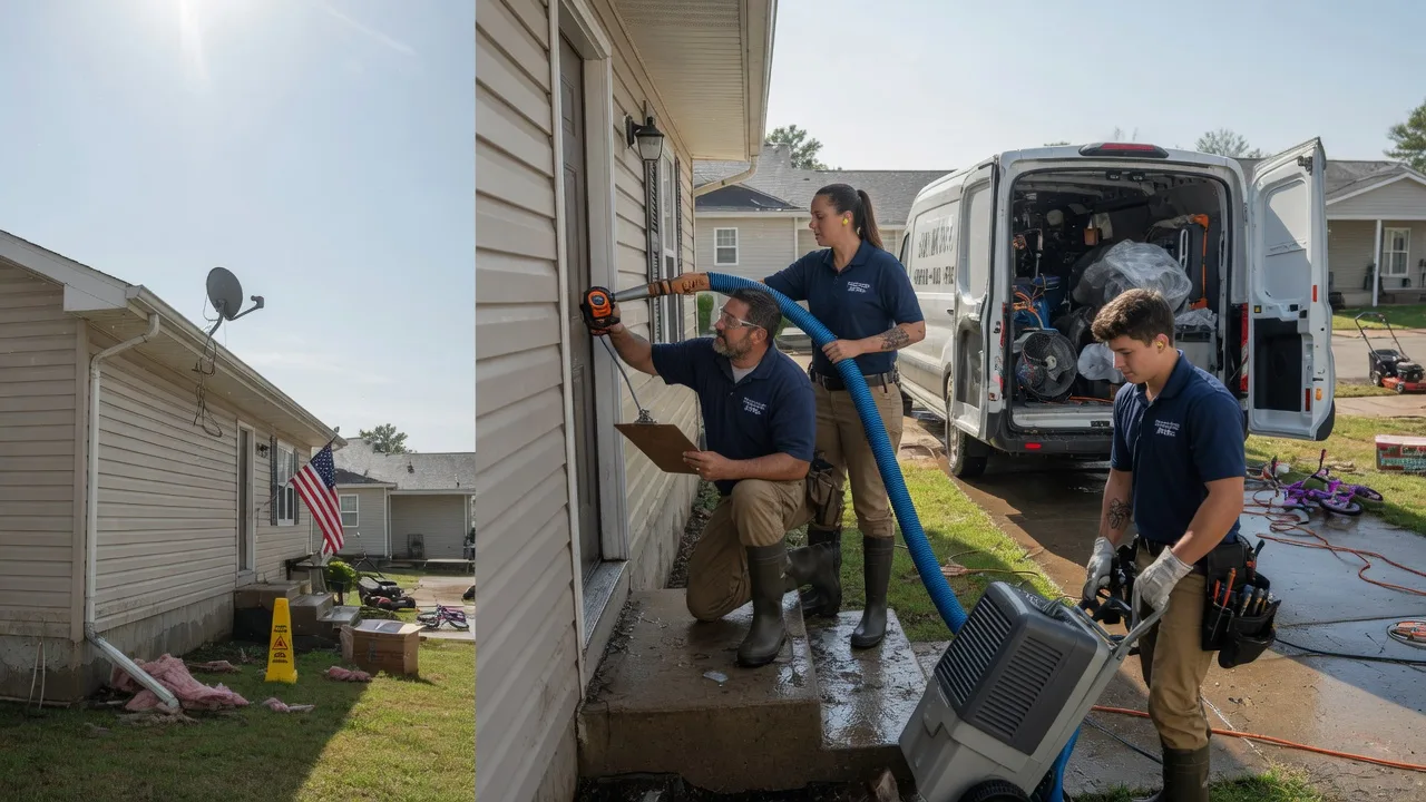 Ceiling Water Damage Restoration in Dalton, OH near me